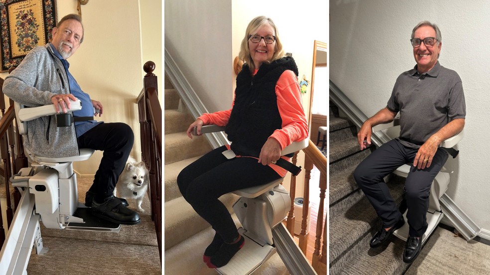 Bruno stairlift review image of mother and down by staircase