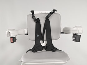 Bruno Elite curved stairlift four-point harness