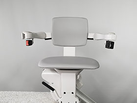 Bruno Elite straight stairlift with larger seat option