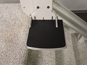 Bruno Elite stairlift larger footrest option