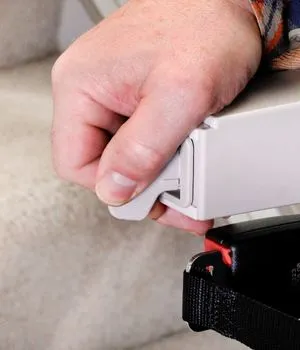 Bruno Elan Straight Indoor Stairlift SRE-3050 feature detail — Phoenix stair lifts by Electropedic