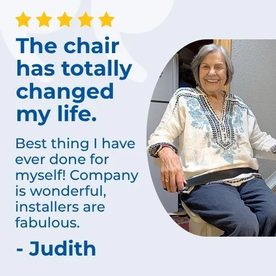 a woman sitting in a chair