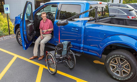 Truck scooter lifts