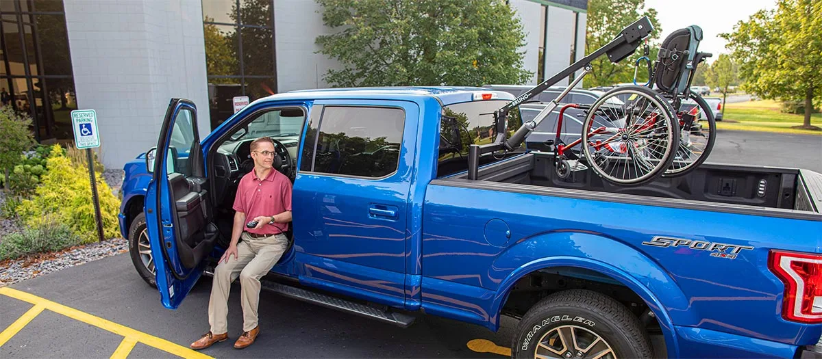 pickup truck with wheelchair lift