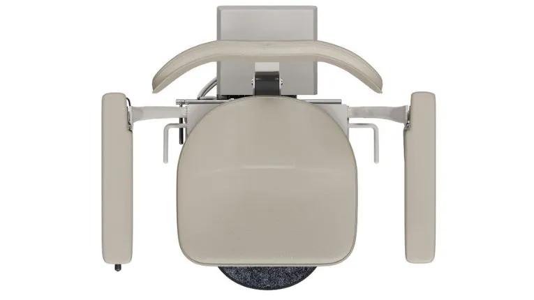 bruno eliva curved indoor stair lift seat with expanded armrest width